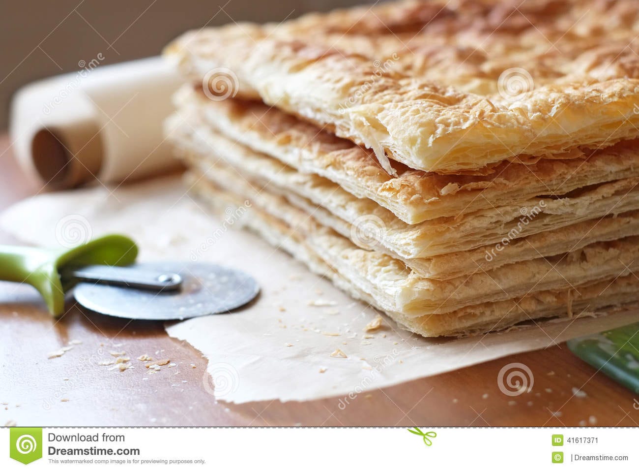 Puff Pastry in the Making stock image. Image of making - 41617371