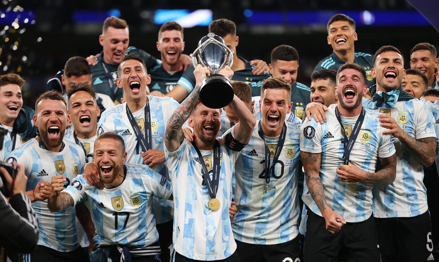 Wembley Stadium on Twitter: "🇦🇷 The 2022 Finalissima Champions 🇦🇷  @Argentina 👑👏 https://t.co/Xfv3kD0du9" / Twitter