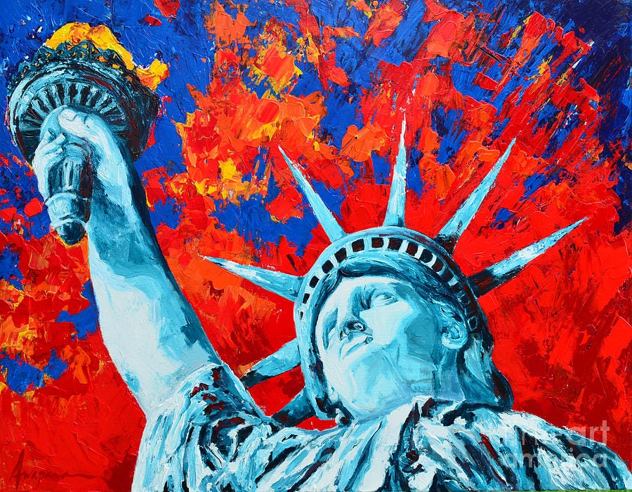 Statue of Liberty - Lady Liberty Painting by Patricia Awapara | Fine Art  America