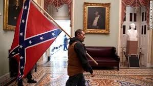 Confederate flag, during Civil War, never made it inside US Capitol -- but  a rioter carried one inside Wednesday - CNN