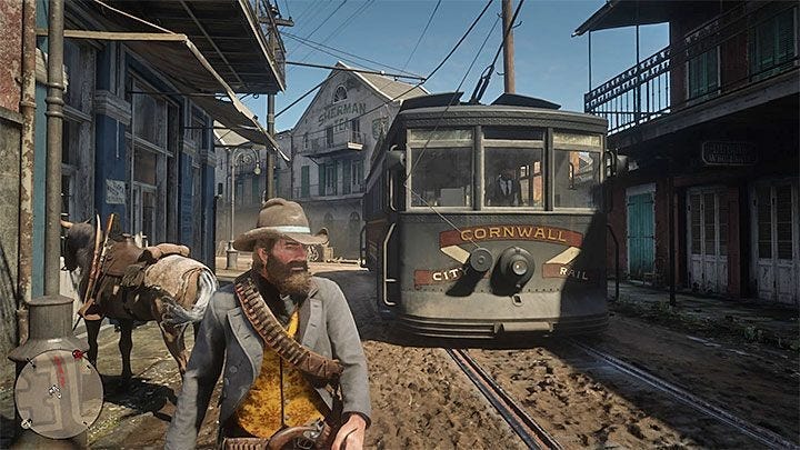 Red Dead Redemption 2: Streetcar in Saint Denis - can you drive? - Red Dead  Redemption 2 Guide | gamepressure.com