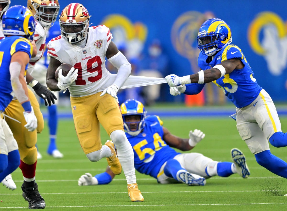 Los Angeles Rams vs. San Francisco 49ers: Bold Predictions for Conference  Championship Weekend - Sports Illustrated LA Rams News, Analysis and More