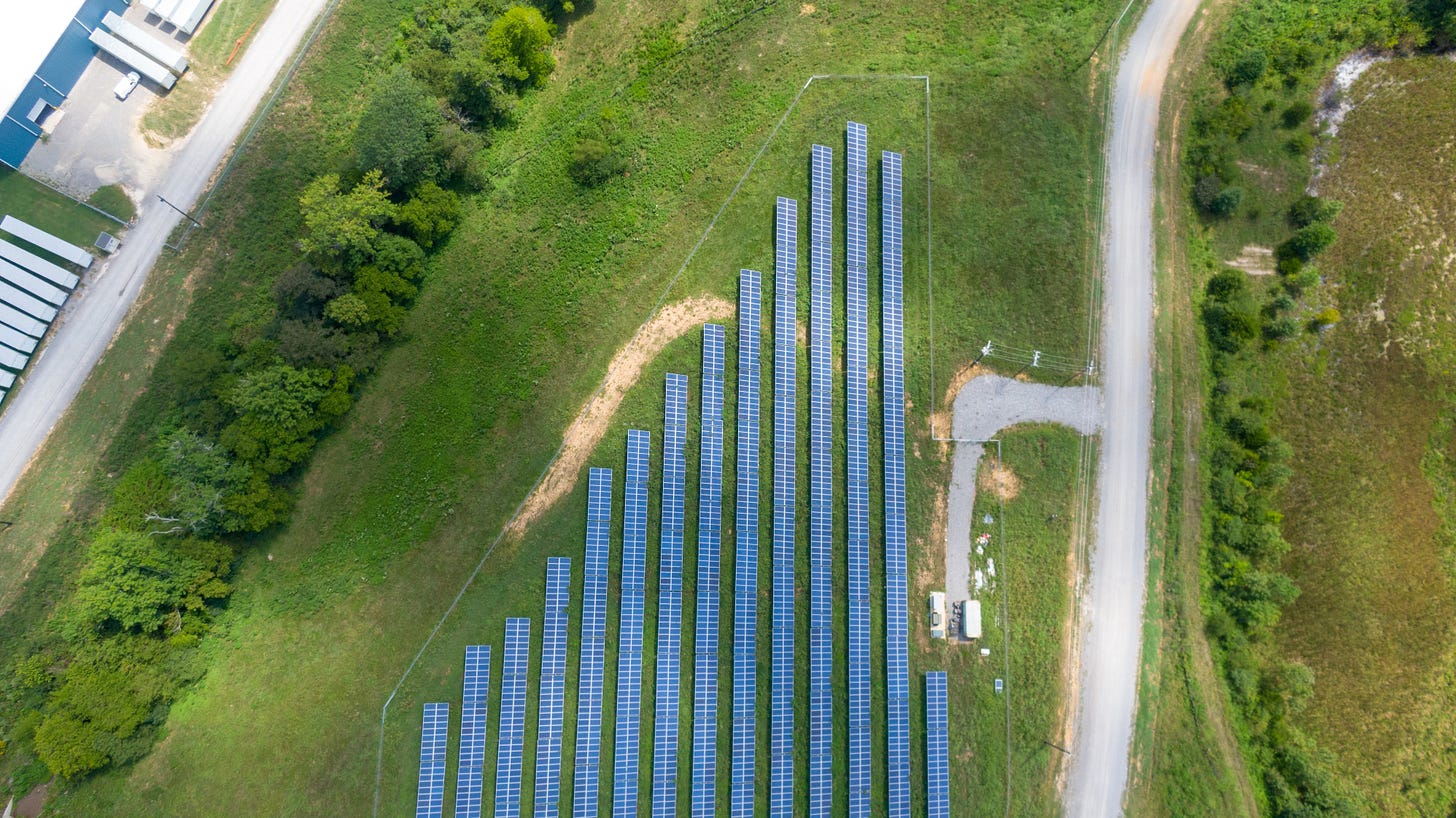 Photo of solar farm