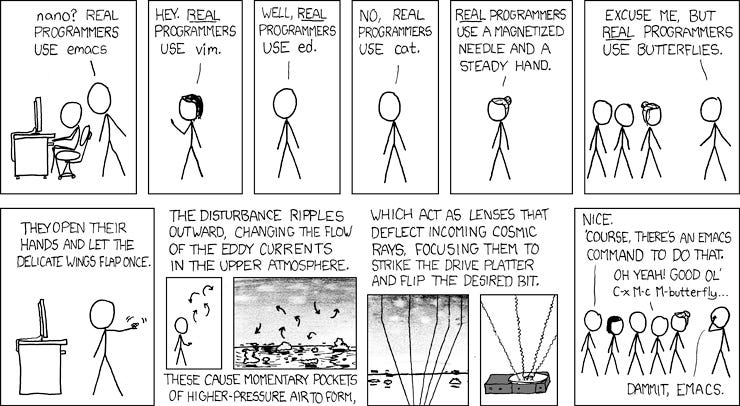 Real Programmers comic on xkcd