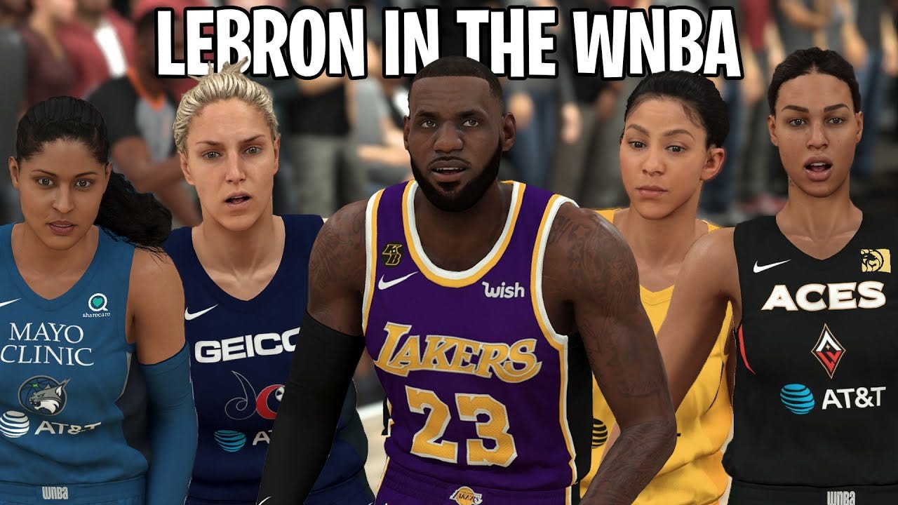 What If LeBron James Played In The WNBA? NBA 2K20 - YouTube