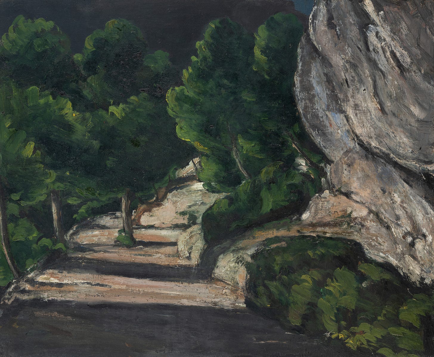 Landscape. Road with Trees in Rocky Mountains (1870 – 1871)