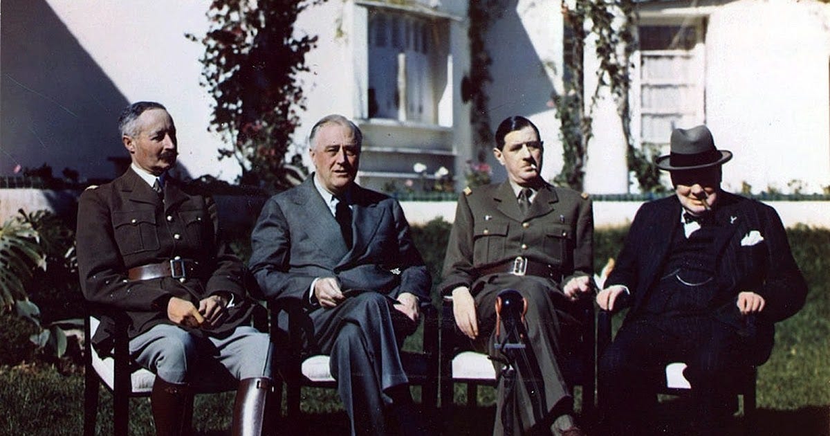 World War II in Color: Casablanca Conference (1943)