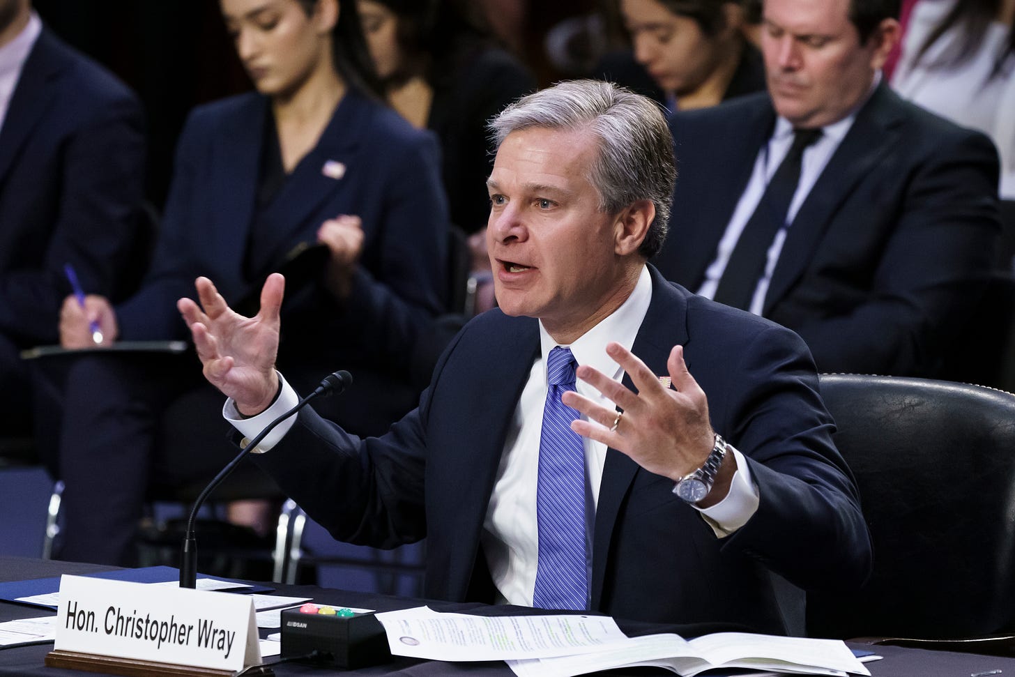 Christopher Wray, FBI director, calls border a 'significant security issue'  - Washington Times