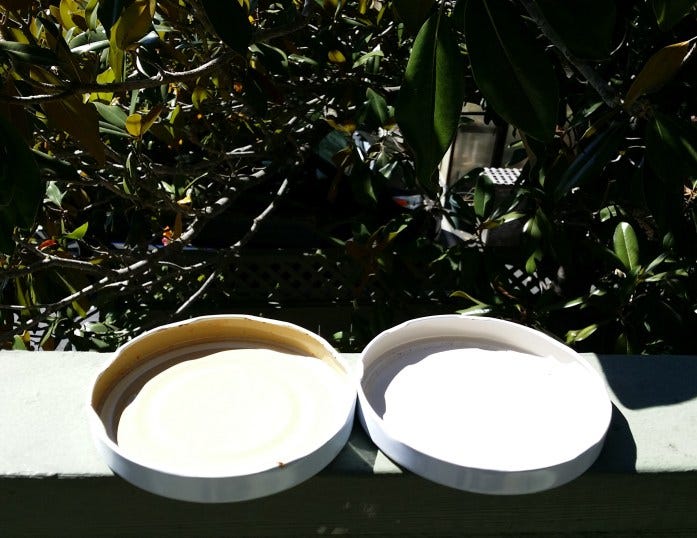lids baking in the sun