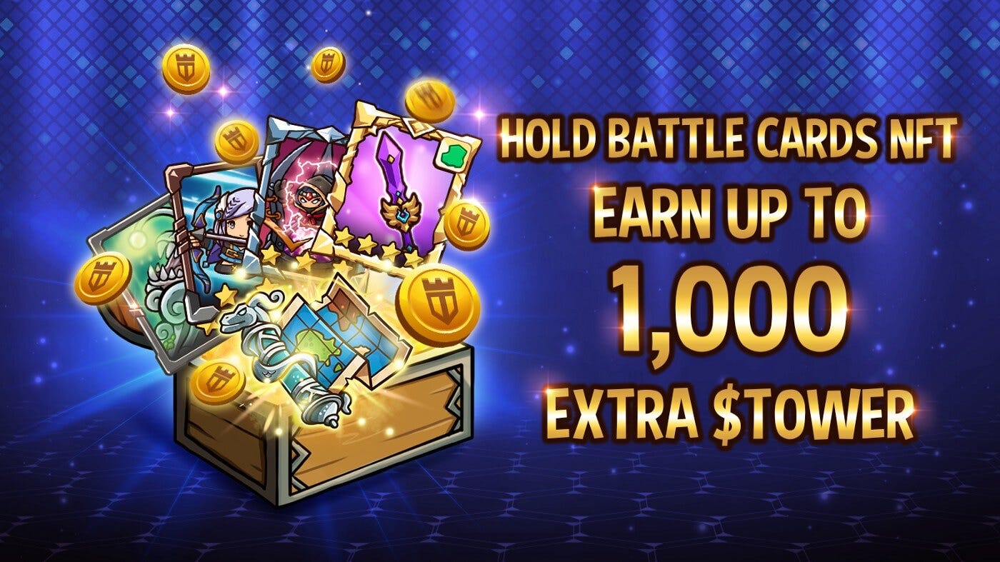 New TOWER Token Earning Event in Crazy Defense Heroes