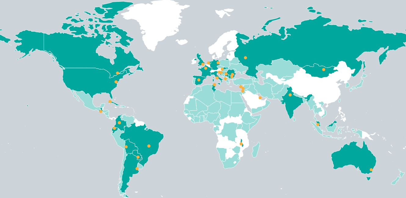 Carnegie Endowment Global Protest Tracker Map