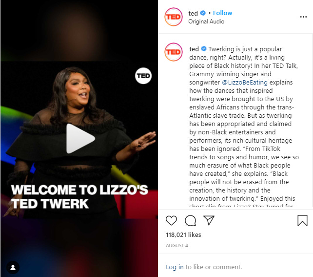 Lizzo TED Talk preview