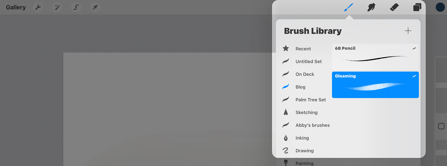 Select up to two brushes