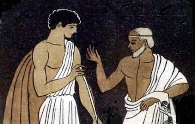 Odysseus and Mentor