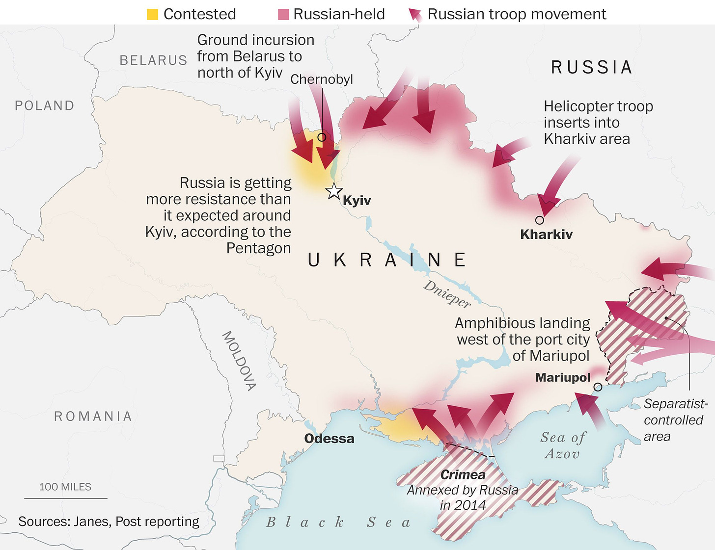 Maps of Russia&#39;s invasion of Ukraine - The Washington Post