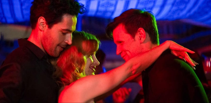 Matt Smith, Jessica Chastain and Christopher Abbott in The Forgiven.