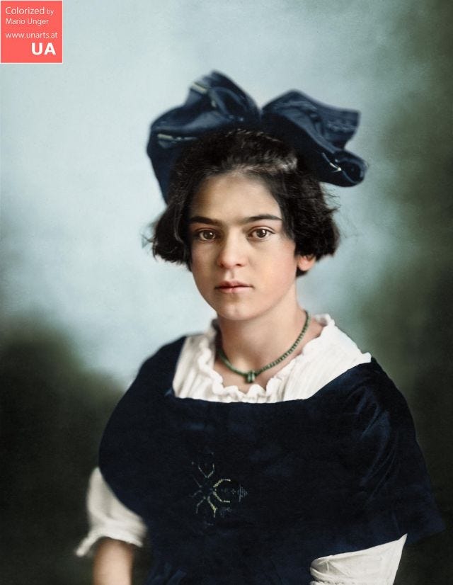 Mario Unger (@ungermario) on Instagram: “Frida Kahlo, June 15, 1919 at age 12, photographed by her father Guillermo Kahlo”