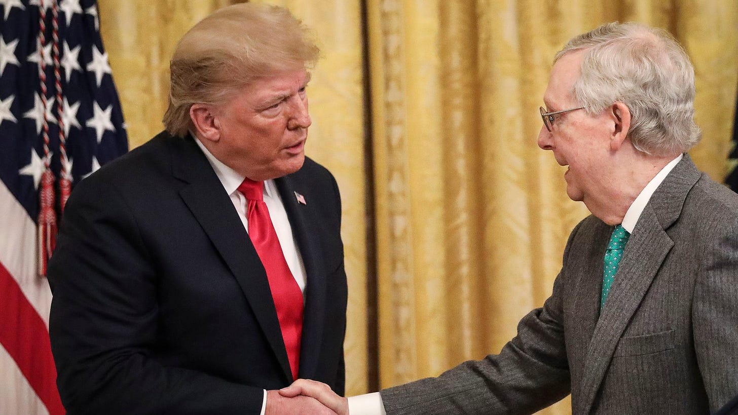 Trump and McConnell.