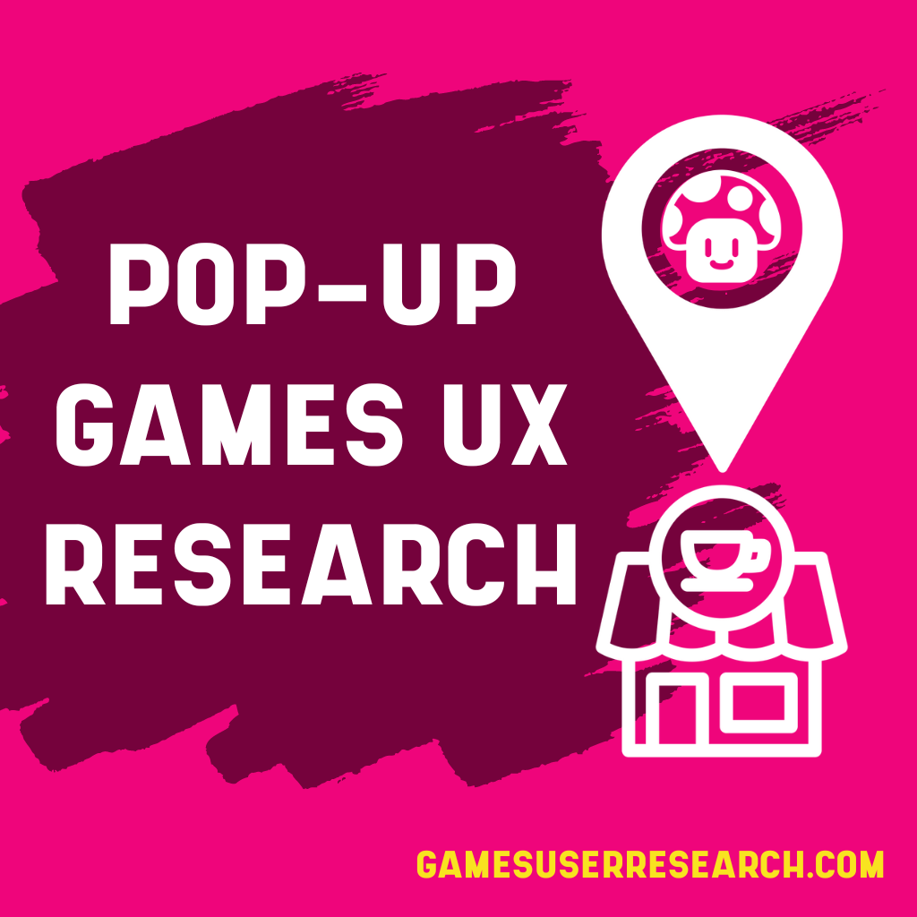 Pop-up games UX research