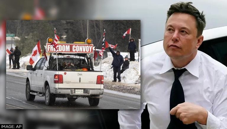 Elon Musk&#39;s Tweet Backs Canadian Truckers Launching &#39;Freedom Rally&#39; Against  COVID Vaccine