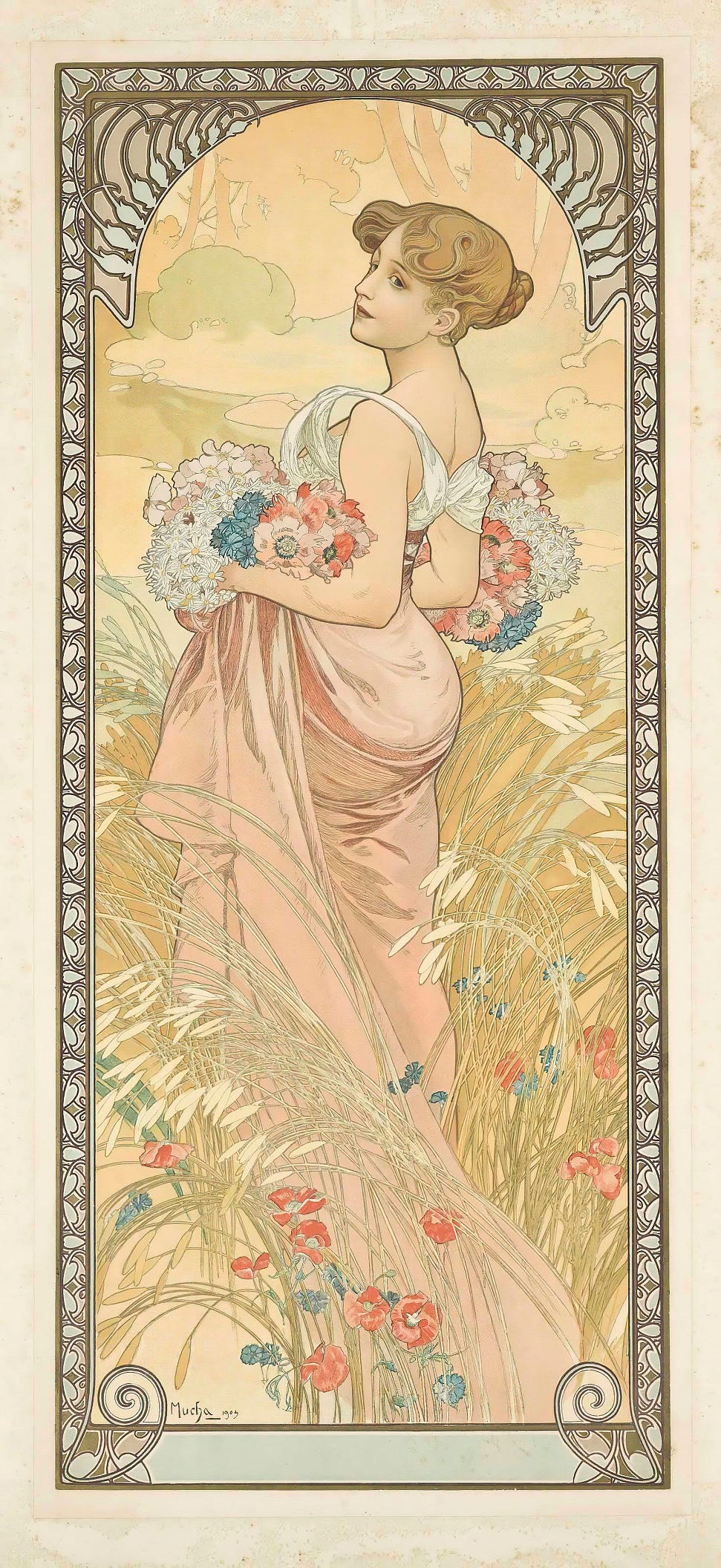 Summer (1900)by Alphonse Mucha