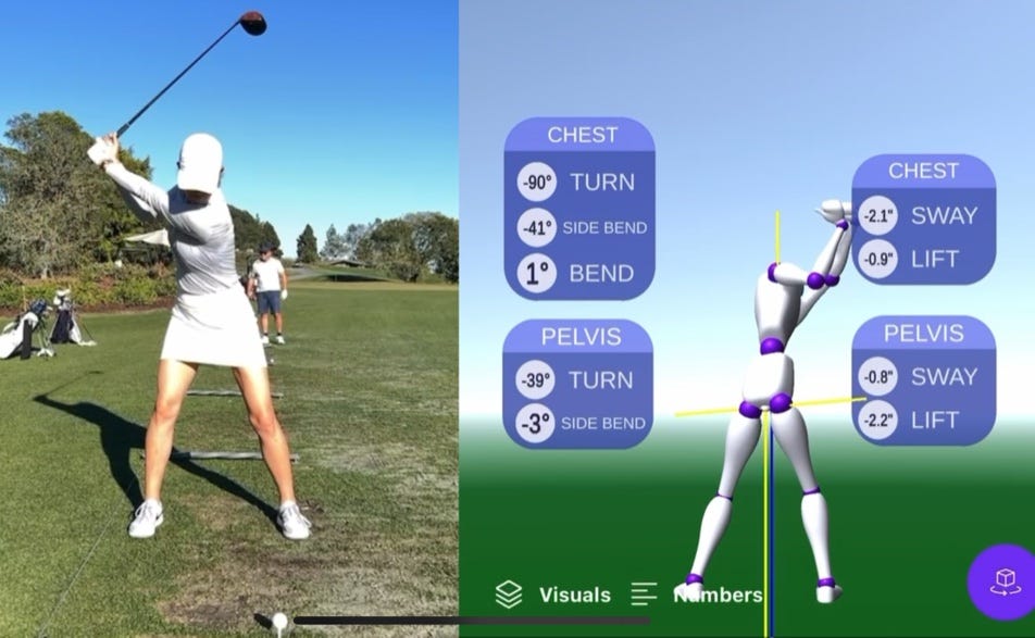 3D golf analysis app