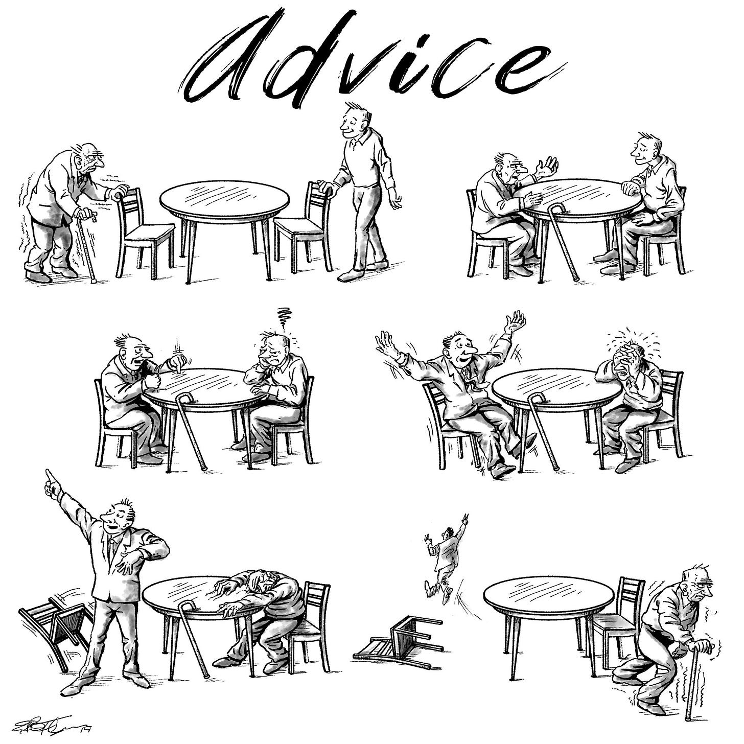 Advice cartoon from ER Flynn ©2022 ER Flynn