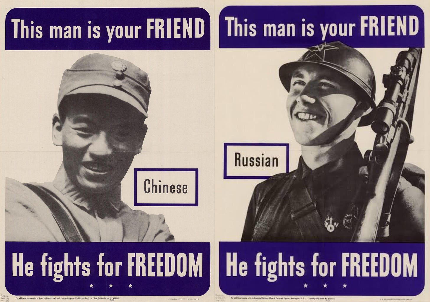 US Army Pro Chinese and USSR Poster and we all know how the relationship  turned around after the WWII : r/agedlikemilk