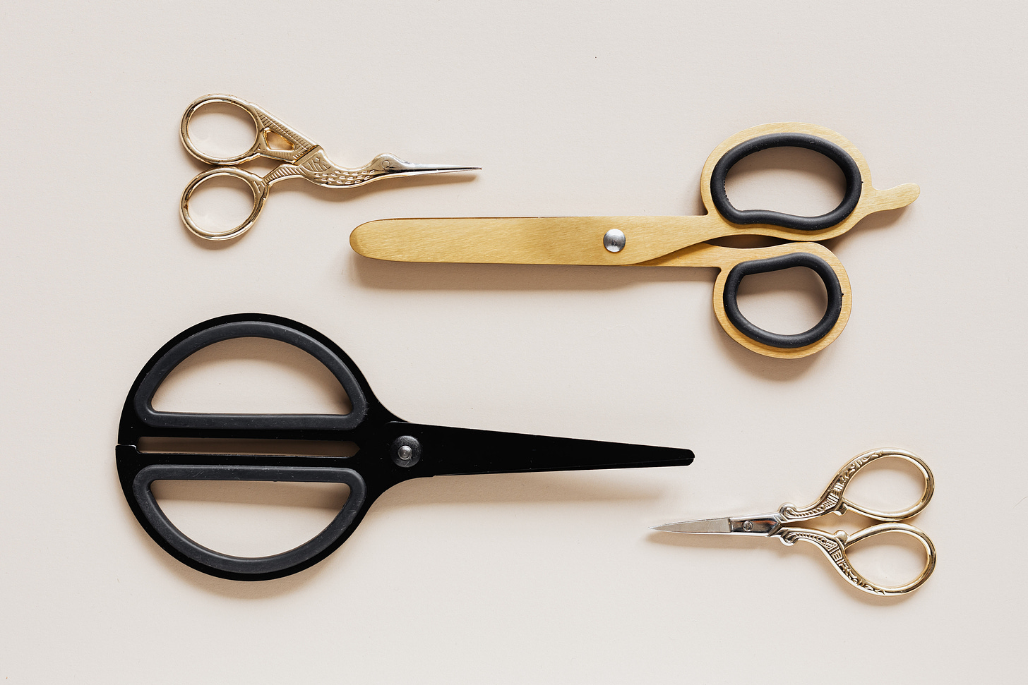 different types of scissors as solutions to cutting