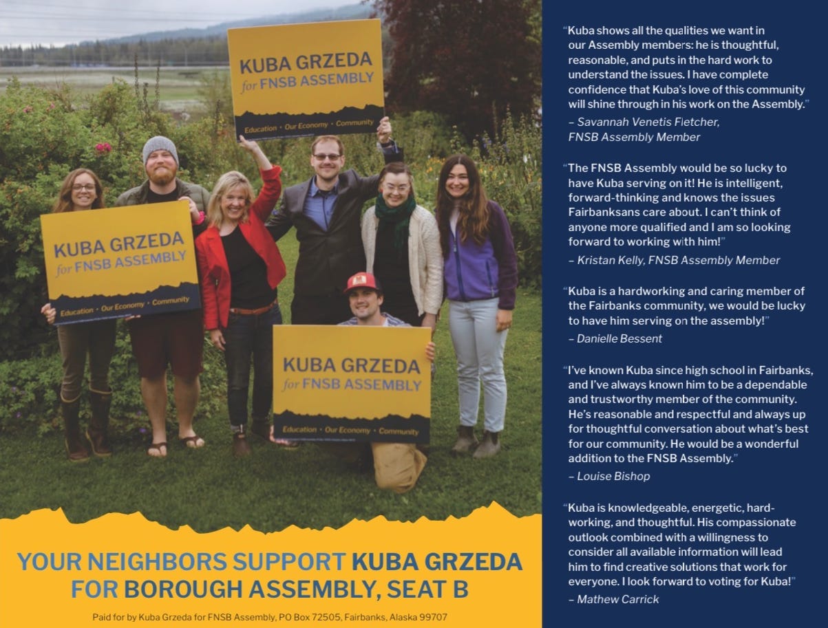 Graphic in support of Kuba Grzeda