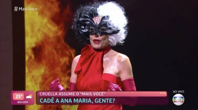 Ana Maria Braga aparece fantasiada de &#39;Cruella&#39; no &#39;Mais Você&#39; - Emais -  Estadão