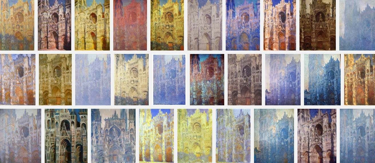 Monet's Rouen Cathedral series. One day I want all 29 paintings hanging on  my wall. | Monet, Comment peindre, Claude monet