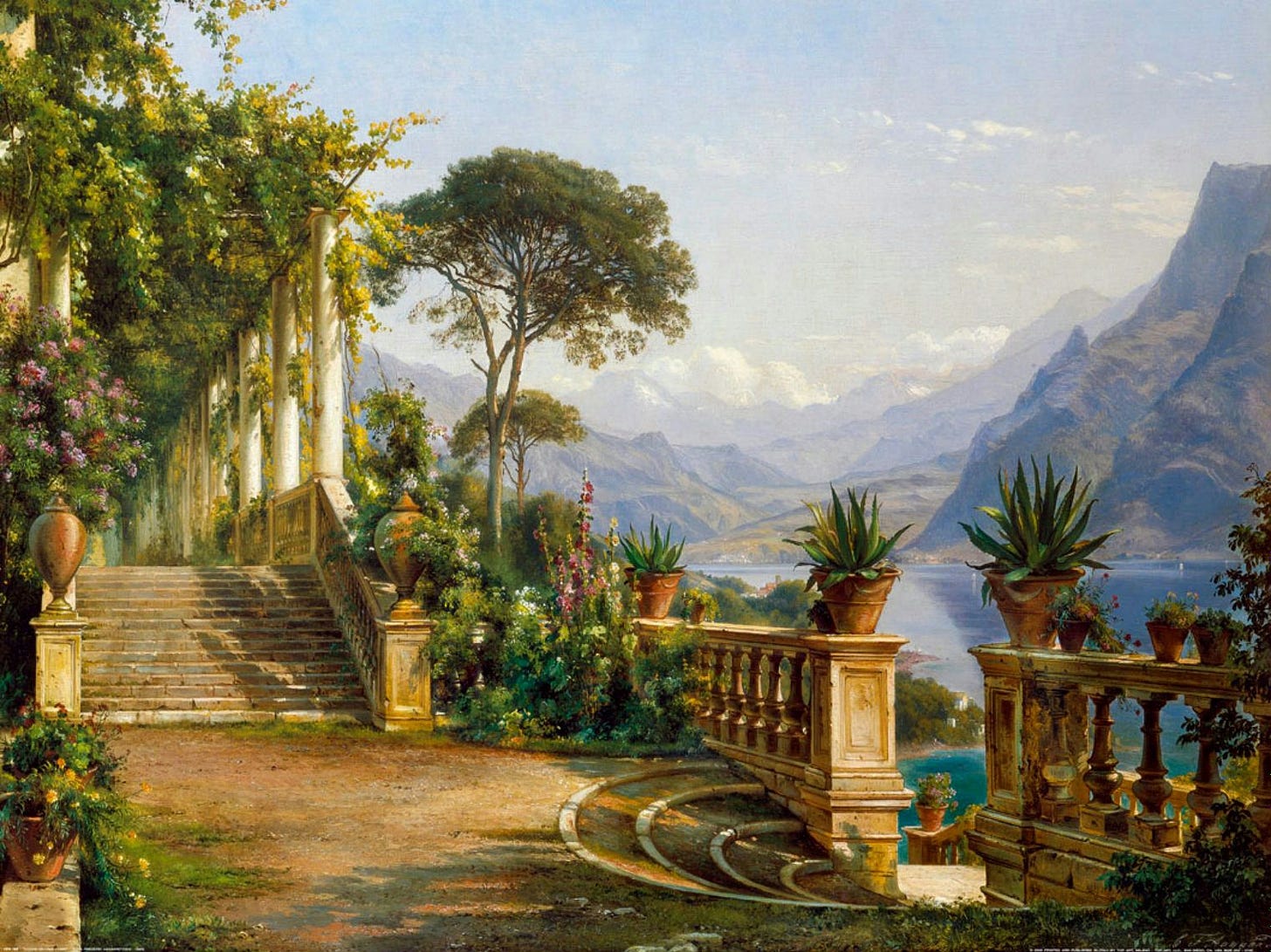 Carl Frederic Aagaard, Lodge on the Lake of Como, 1880.