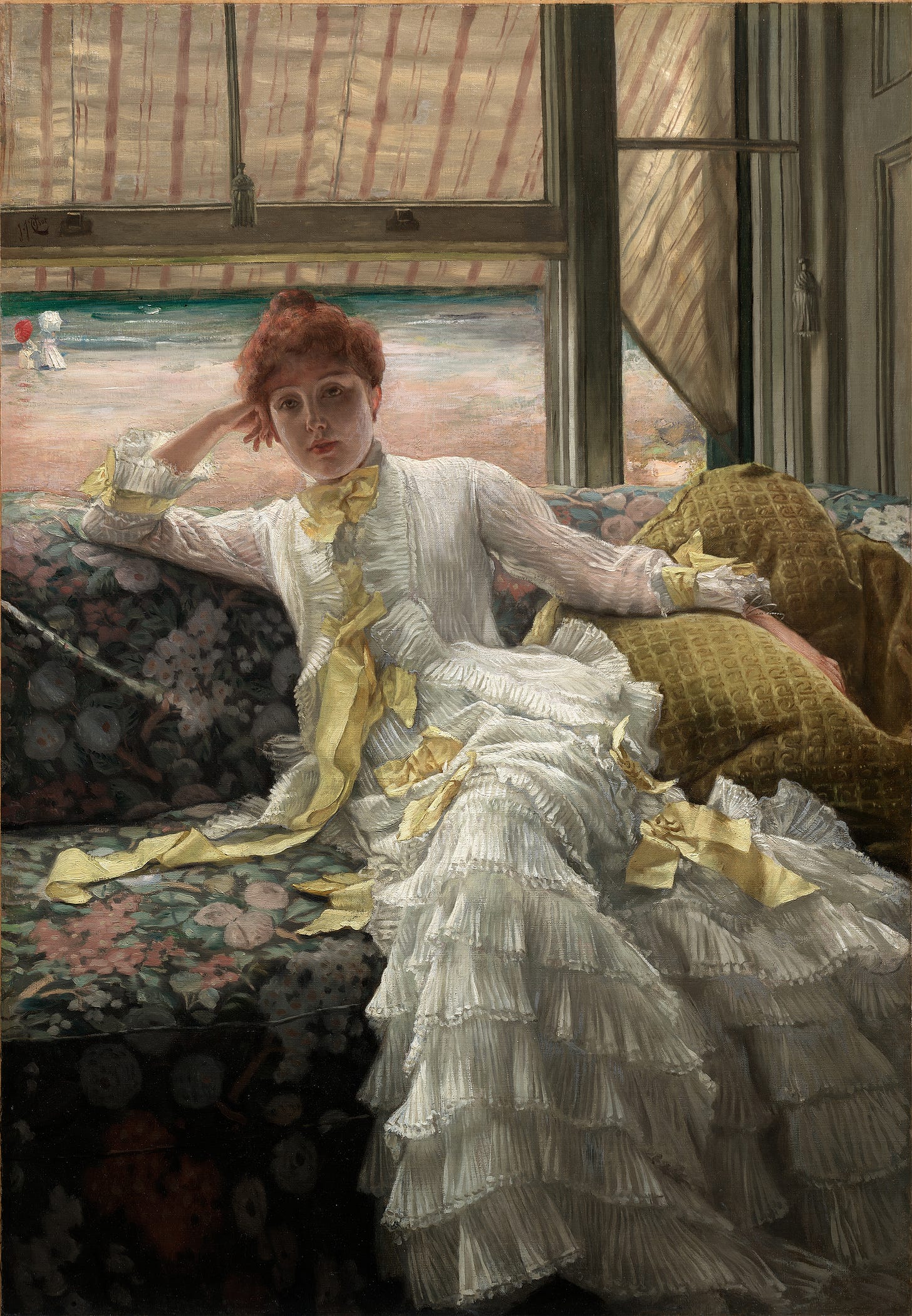 Seaside (1878) by James Tissot (French, 1836-1902)