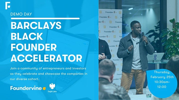 
		Barclays Black Founder Accelerator - Demo Day image
