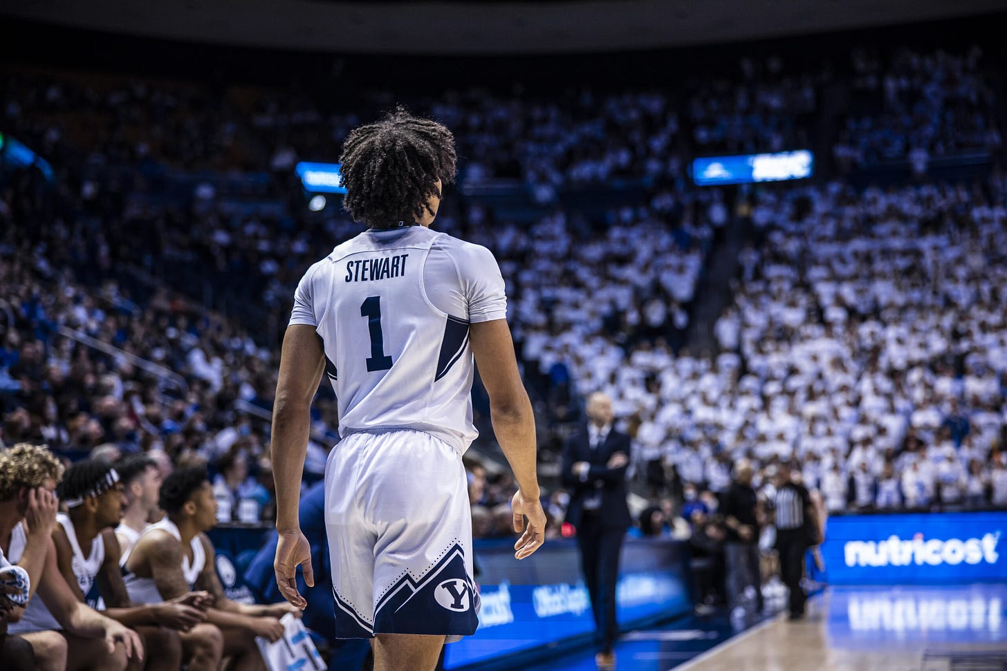 BYU basketball freshman Trey Stewart spreads positivity with shoes, smiles  - The Daily Universe