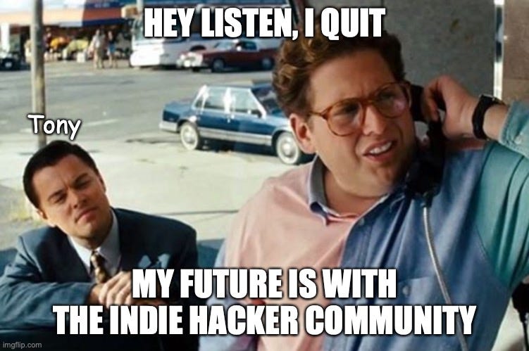 Daniel Nguyen 📙 ktool.io a Twitter: "Some personal news: I'm now  officially a full-time indie hacker 🤩 I just quit my lucrative consulting  job, and will give my full attention to Backdrop