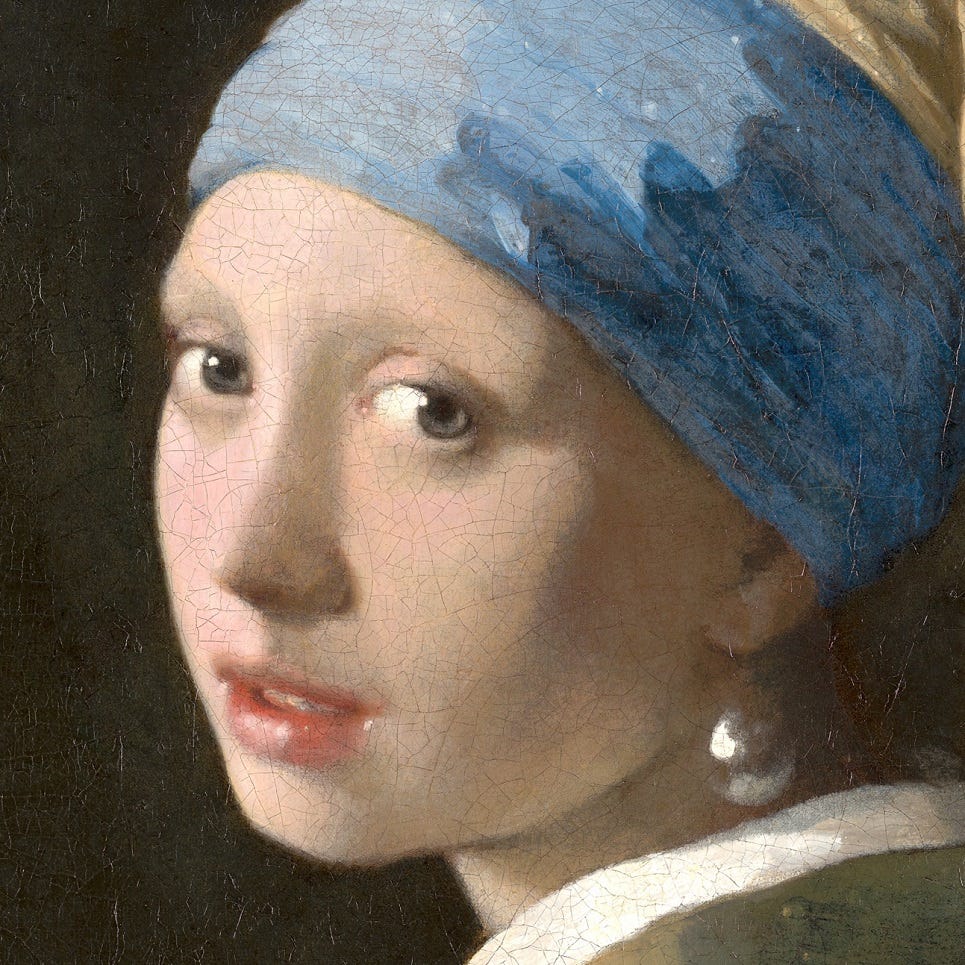 Vermeer, Girl with a Pearl Earring. Mauritshuis, The Hague.