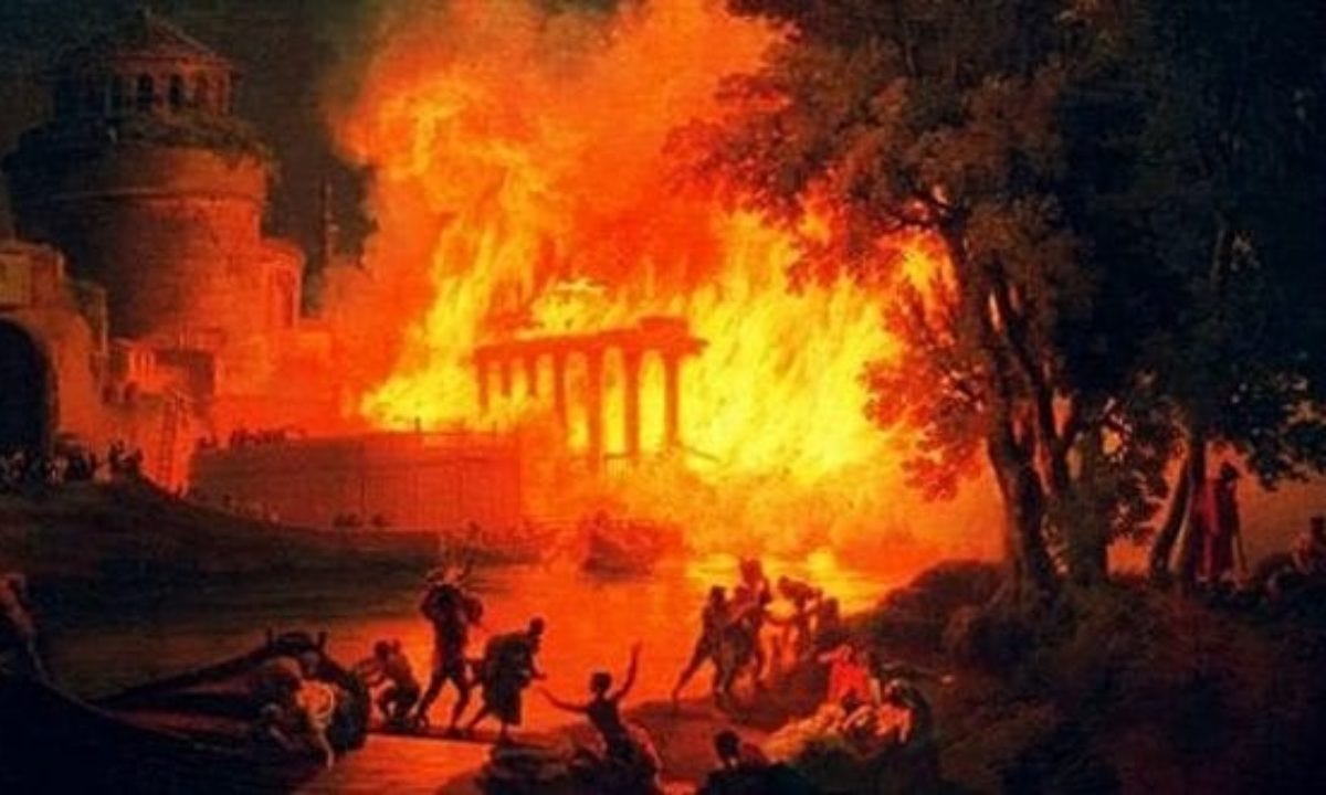 10 Completely Different Views On The Great Fire Of Rome - Listverse