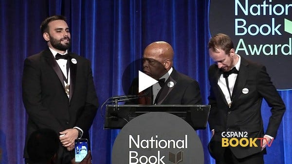 In case you haven’t seen this video, here’s John Lewis emotionally accepting the 2016 National Book Award for Young People’s Literature. Reading may not be a direct line to justice, but it’s certainly part of the path. (2 min)