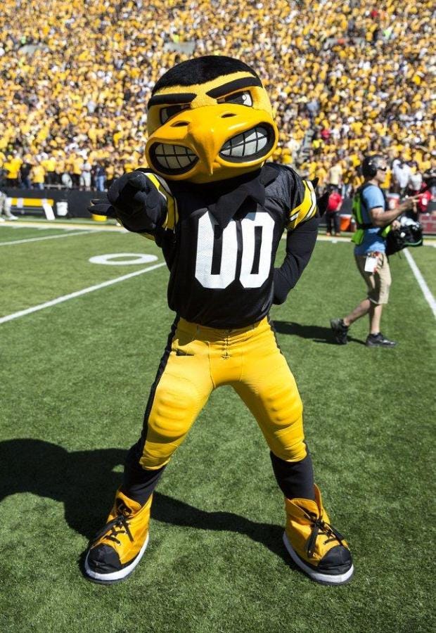 Mean mascot? Iowa professor wants a kinder, gentler Hawkeye – The Mercury  News