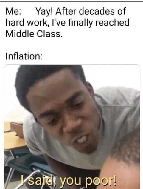 decades middle class inflation said youre poor