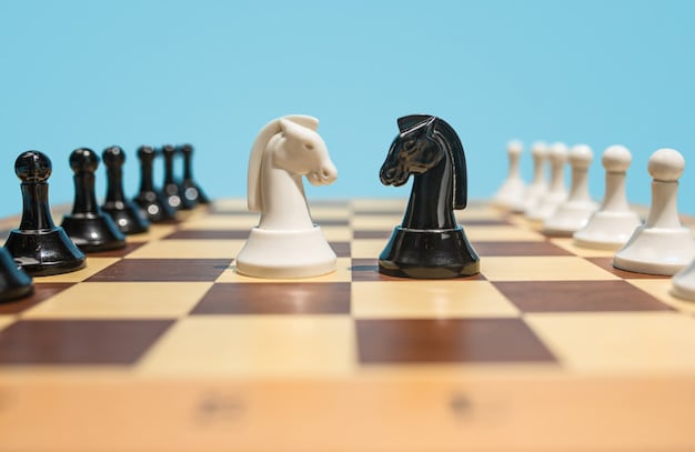 The chess board and game concept of business ideas and competition. Free Photo