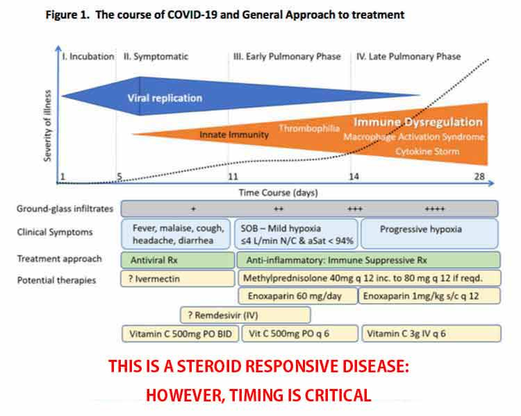 course of covid19 general approach to treatment