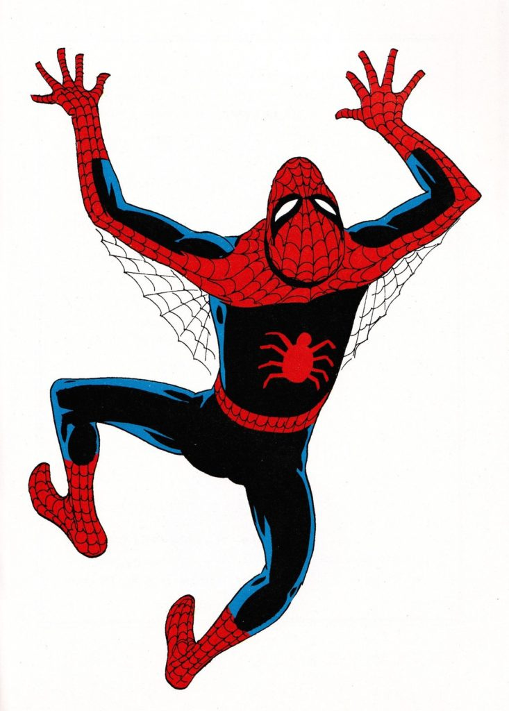 Spider-Man designed by Steve Ditko.