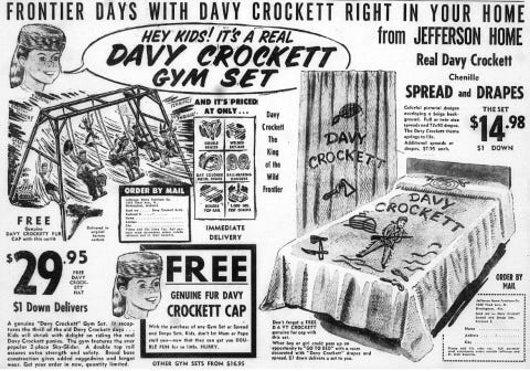 Hey Kids! It's a real Davy Crockett Gym Set!