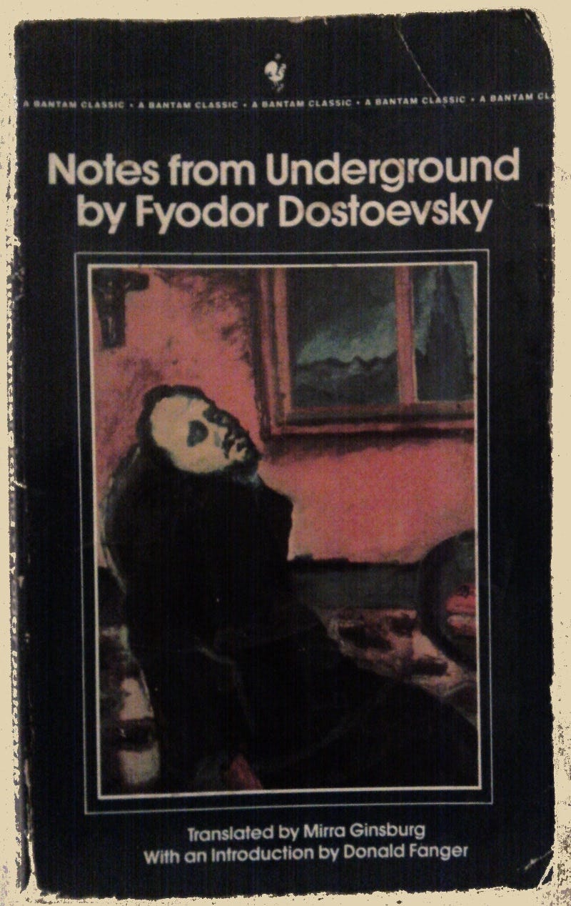 Memoires of a Heroinhead -: Pieces of Meat - Notes from Underground:  Dostoevsky