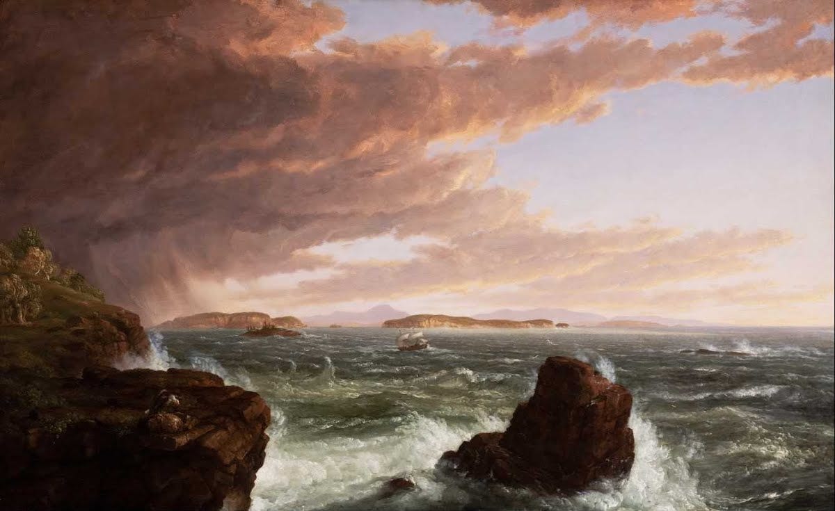 Views Across Frenchman's Bay from Mt. Desert Island, After a Squall - Thomas  Cole (American, b.1801, d.1848) — Google Arts & Culture