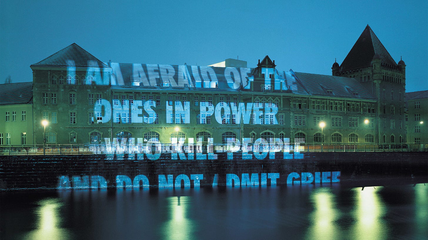 About Jenny Holzer: Artist, Poet, Curator — Danny With Love