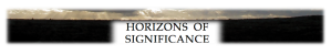 Horizons of Sigificance footer Horizons of Sigificance footer